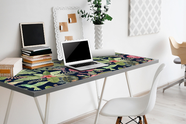 Full desk protector Parrot in the jungle
