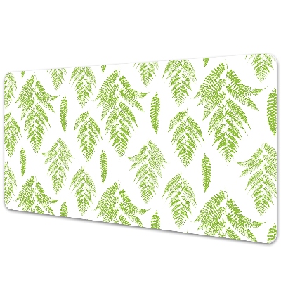 Desk pad imprints of ferns