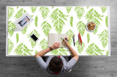 Desk pad imprints of ferns