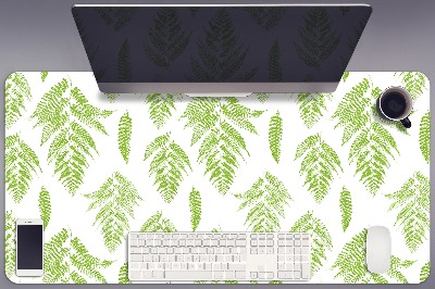 Desk pad imprints of ferns