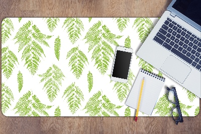 Desk pad imprints of ferns