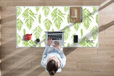 Desk pad imprints of ferns