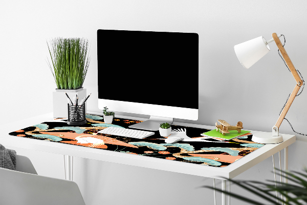 Desk pad painted herons