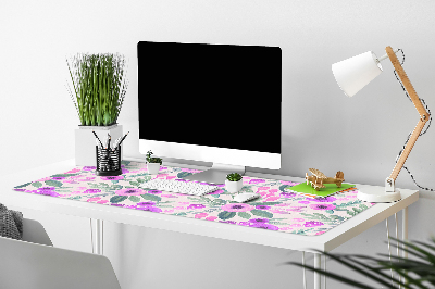 Large desk mat table protector floral Pattern