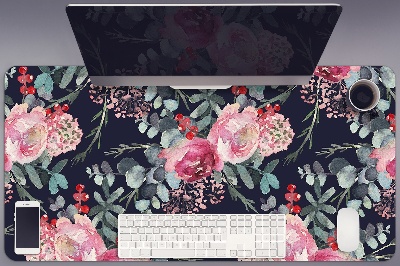 Desk pad Flowers and leaves