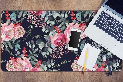 Desk pad Flowers and leaves