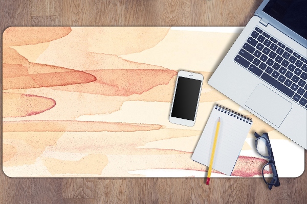 Large desk mat for children yellow lines