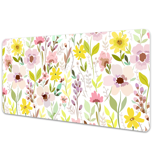 Desk pad Colorful flowers