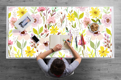 Desk pad Colorful flowers