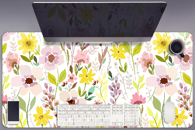 Desk pad Colorful flowers