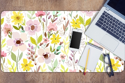 Desk pad Colorful flowers