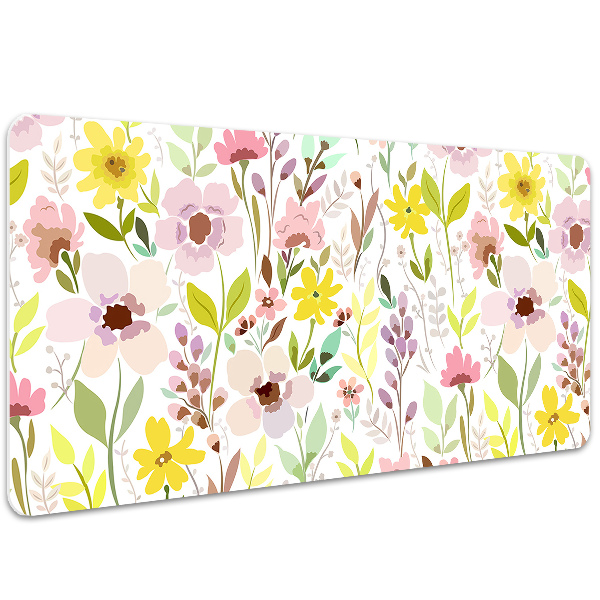 Desk pad Colorful flowers