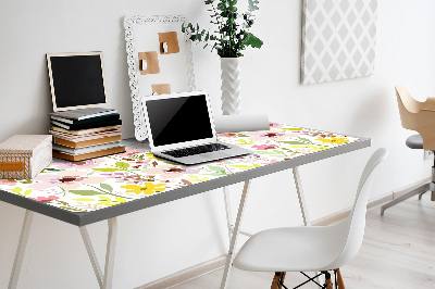 Desk pad Colorful flowers