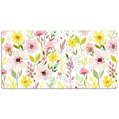 Desk pad Colorful flowers