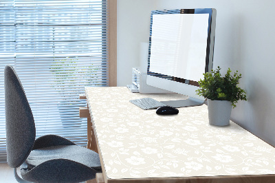 Full desk protector floral wallpaper