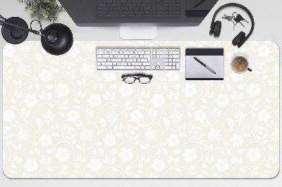 Full desk protector floral wallpaper