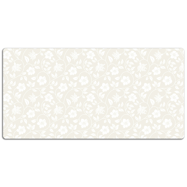 Full desk protector floral wallpaper