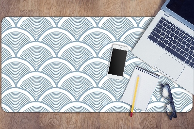 Full desk protector Fish scale pattern