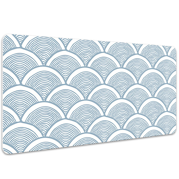 Full desk protector Fish scale pattern