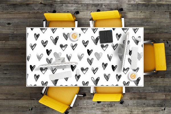 Full desk mat painted heart