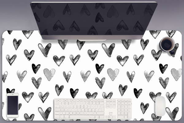 Full desk mat painted heart