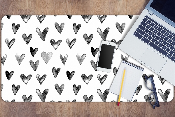 Full desk mat painted heart