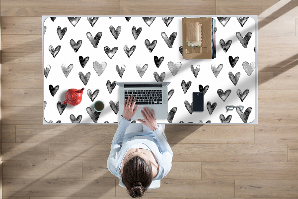 Full desk mat painted heart