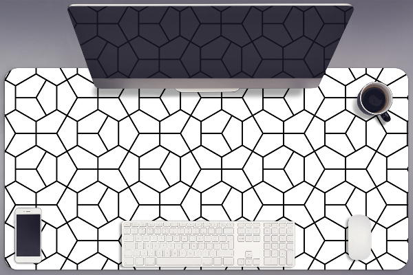 Full desk protector geometric shapes