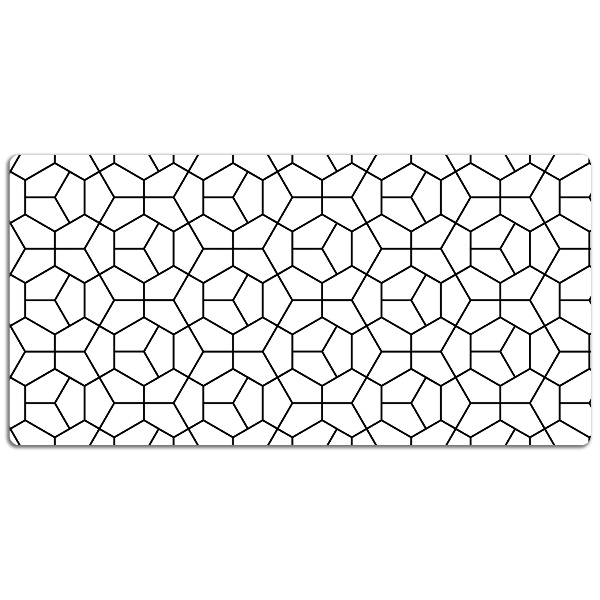 Full desk protector geometric shapes