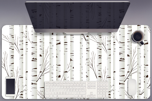 Large desk mat for children birches
