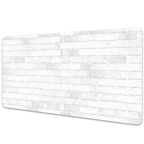 Large desk mat for children white brick