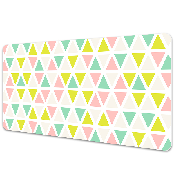 Full desk pad colored triangles