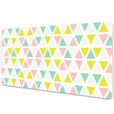 Full desk pad colored triangles