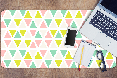 Full desk pad colored triangles