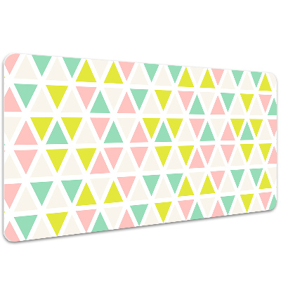 Full desk pad colored triangles