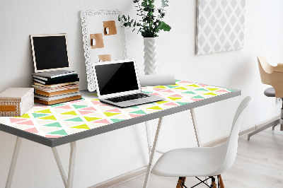 Full desk pad colored triangles