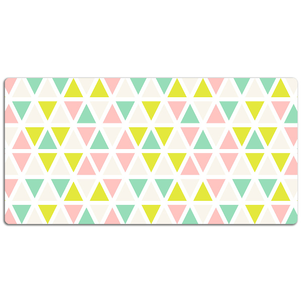 Full desk pad colored triangles