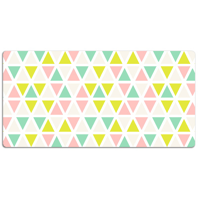 Full desk pad colored triangles