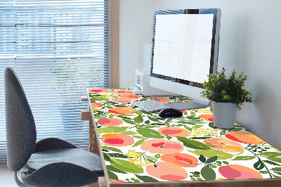 Large desk mat for children Peaches