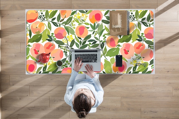 Large desk mat for children Peaches