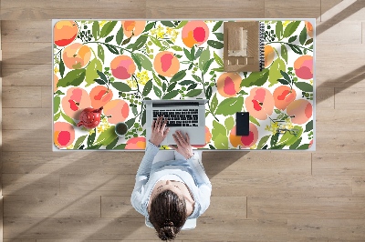 Large desk mat for children Peaches