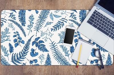 Full desk protector blue fern