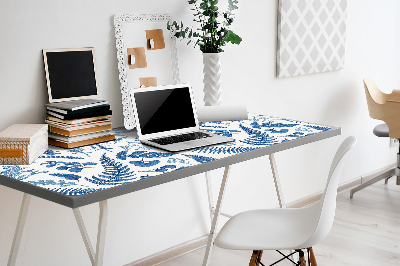 Full desk protector blue fern