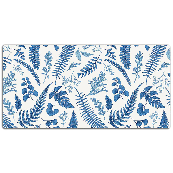 Full desk protector blue fern
