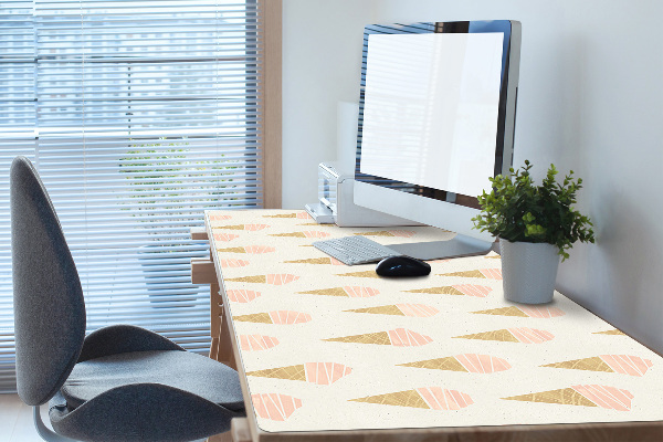 Large desk mat for children pink ice cream