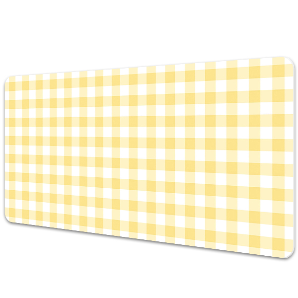 Large desk mat for children yellow grille