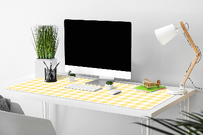 Large desk mat for children yellow grille