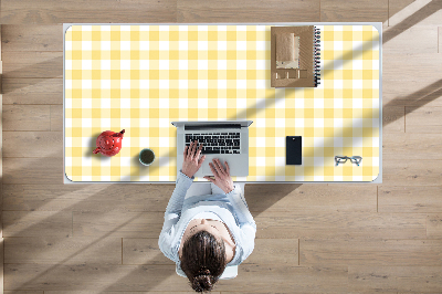 Large desk mat for children yellow grille