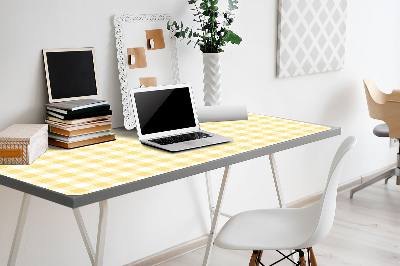 Large desk mat for children yellow grille