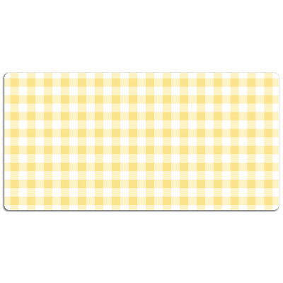 Large desk mat for children yellow grille